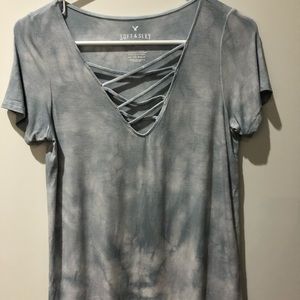 V neck soft and sexy American eagle tee shirt